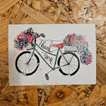 Plantable Wildflower Cards - Thank You, Bike
