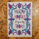 Plantable Wildflower Cards - Huzzah Hooray, it's Your Day Today