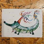 Plantable Wildflower Cards - Happy Birthday Crocodile