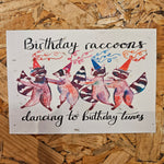 Plantable Wildflower Cards - Dancing Raccoons