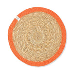 Seagrass & Jute Placemat - Orange