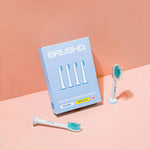 Brushd Electric Tooth Brush Heads - Philips Sonicare Compatible - 4 Pack Regular Bristles