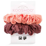 Scrunchies - Coral Rose - 2 Pack