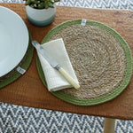 Seagrass & Jute Placemat - Green