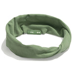 Organic Twist Headband - Olive Green