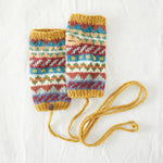 Wool Fingerless Gloves - Mustard Yellow