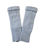 Turtle Doves Cashmere Fingerless Gloves - Light Grey