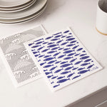 Eco Dishcloths - Fish & Wave 2 Pack