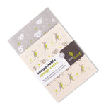 Eco-Living Compostable Sponge Cloth 2 Pack - Koala & Kangaroo/Koala