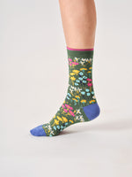 Thought Organic Cotton Socks - Ditsy Floral - Size 4 - 7