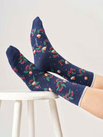 Thought Organic Cotton Socks - Navy Robin - Size 4 - 7