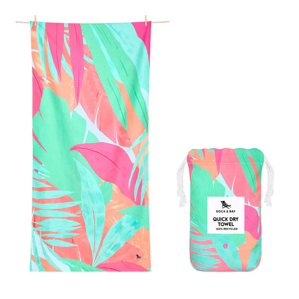 Dock & Bay Large Beach Towel - Hot Tropics