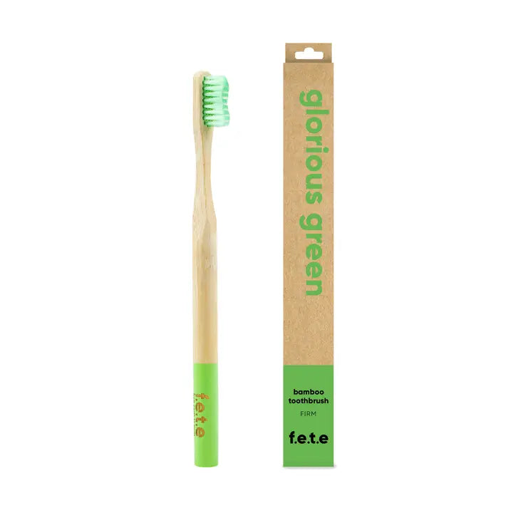 F.E.T.E Baboo Toothbrush - Green Firm