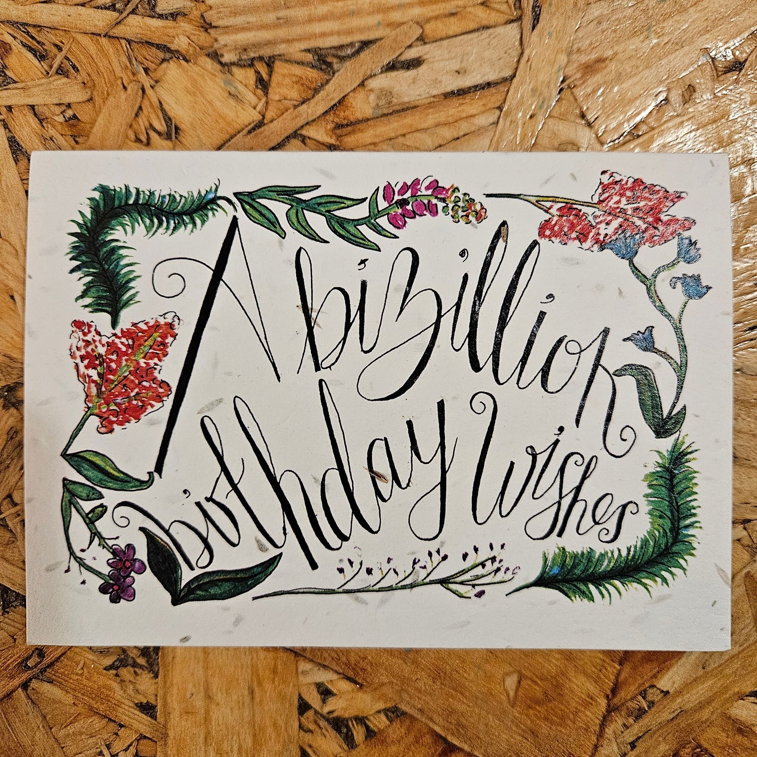 Plantable Wildflower Cards - A Billion Birthday Wishes