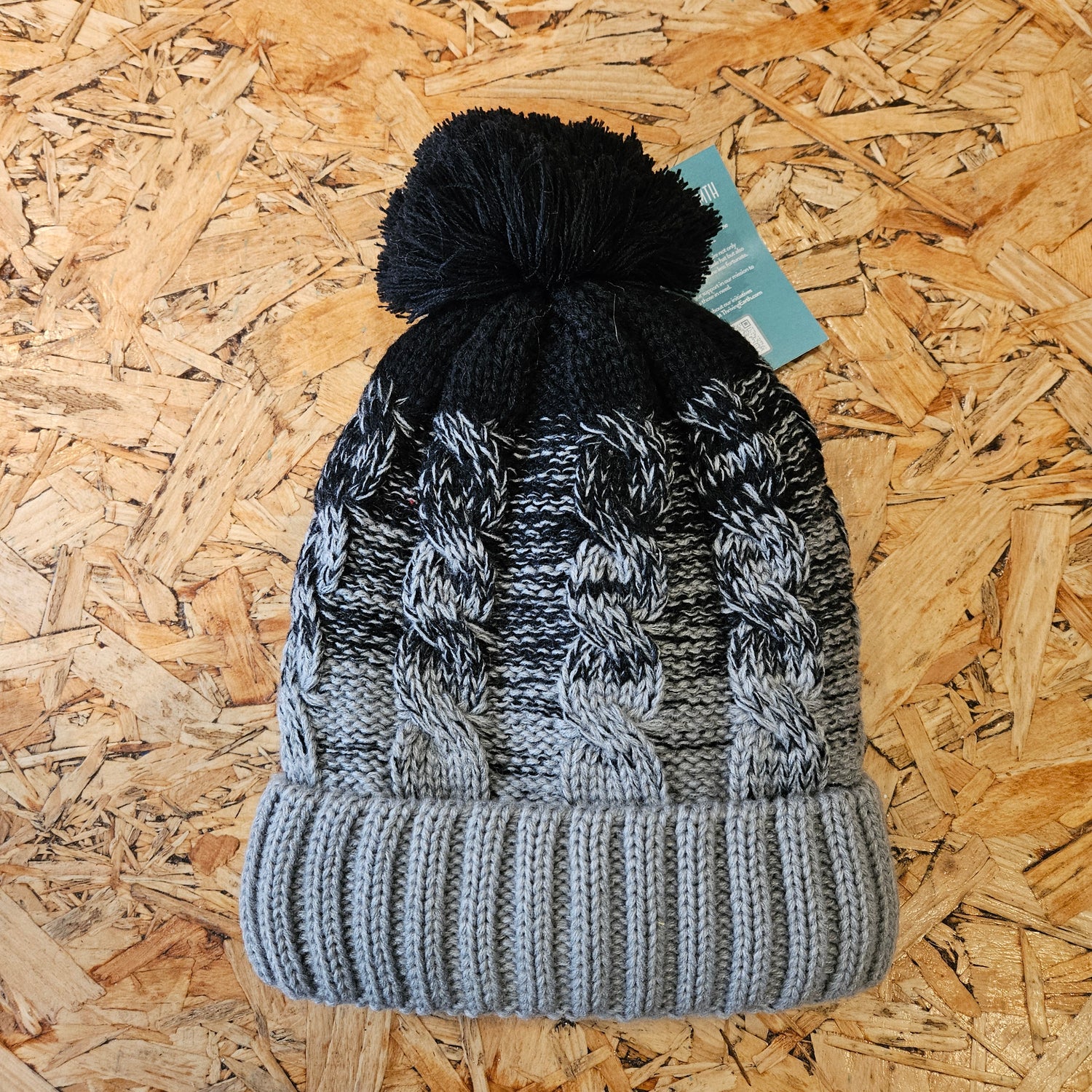 Warm Hat - Grey/Black