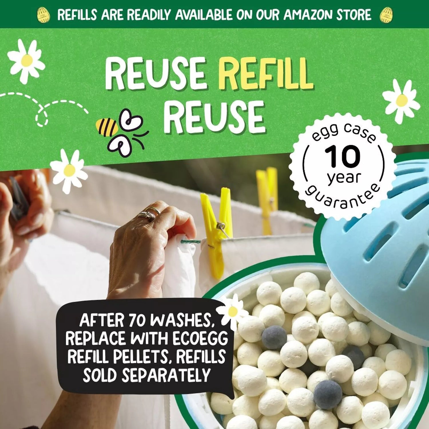 EcoEgg Laundry Deteregent Egg - Fresh Linen
