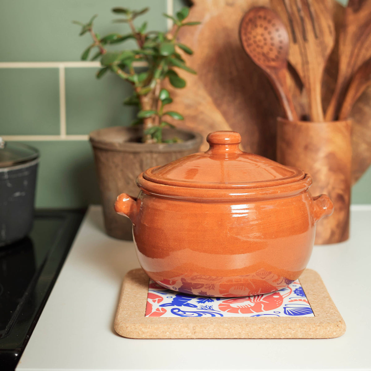LIGA Cork & Tile Trivet – Seafood Platter | Handmade Portugal