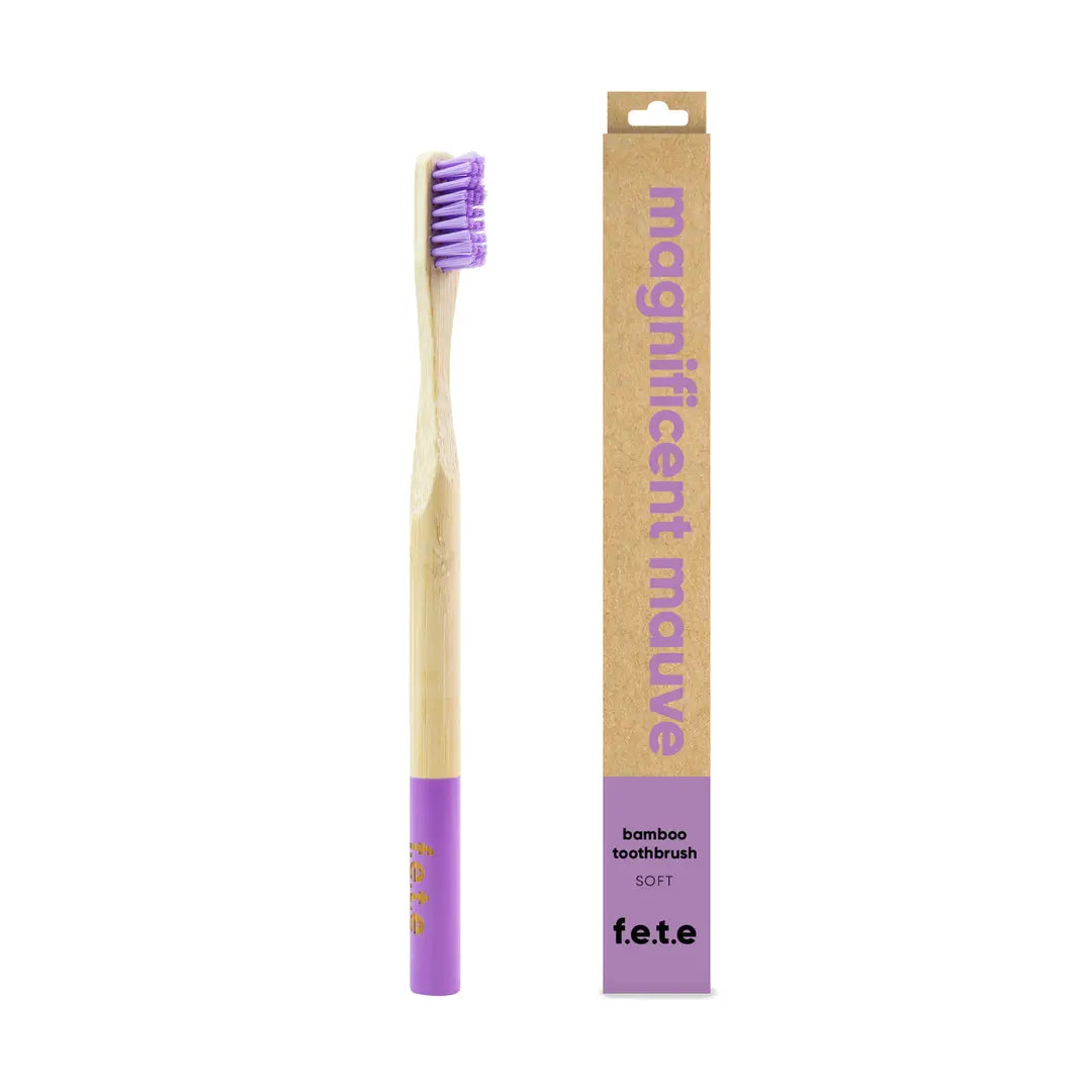 F.E.T.E Baboo Toothbrush - Soft Mauve