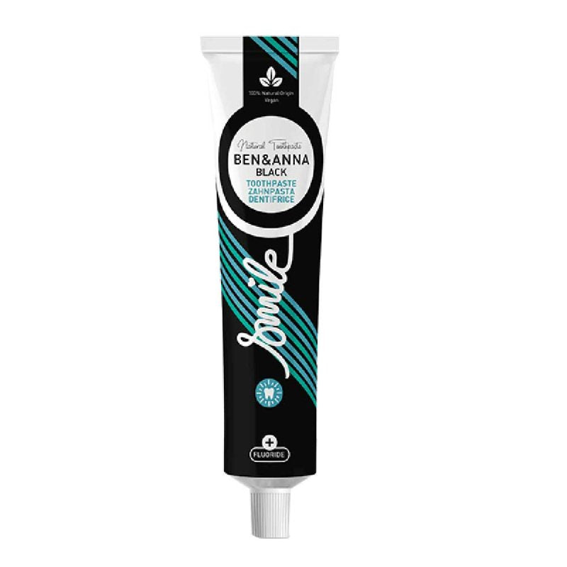 Ben & Anna Organic Charcoal Toothpaste with Fluorie