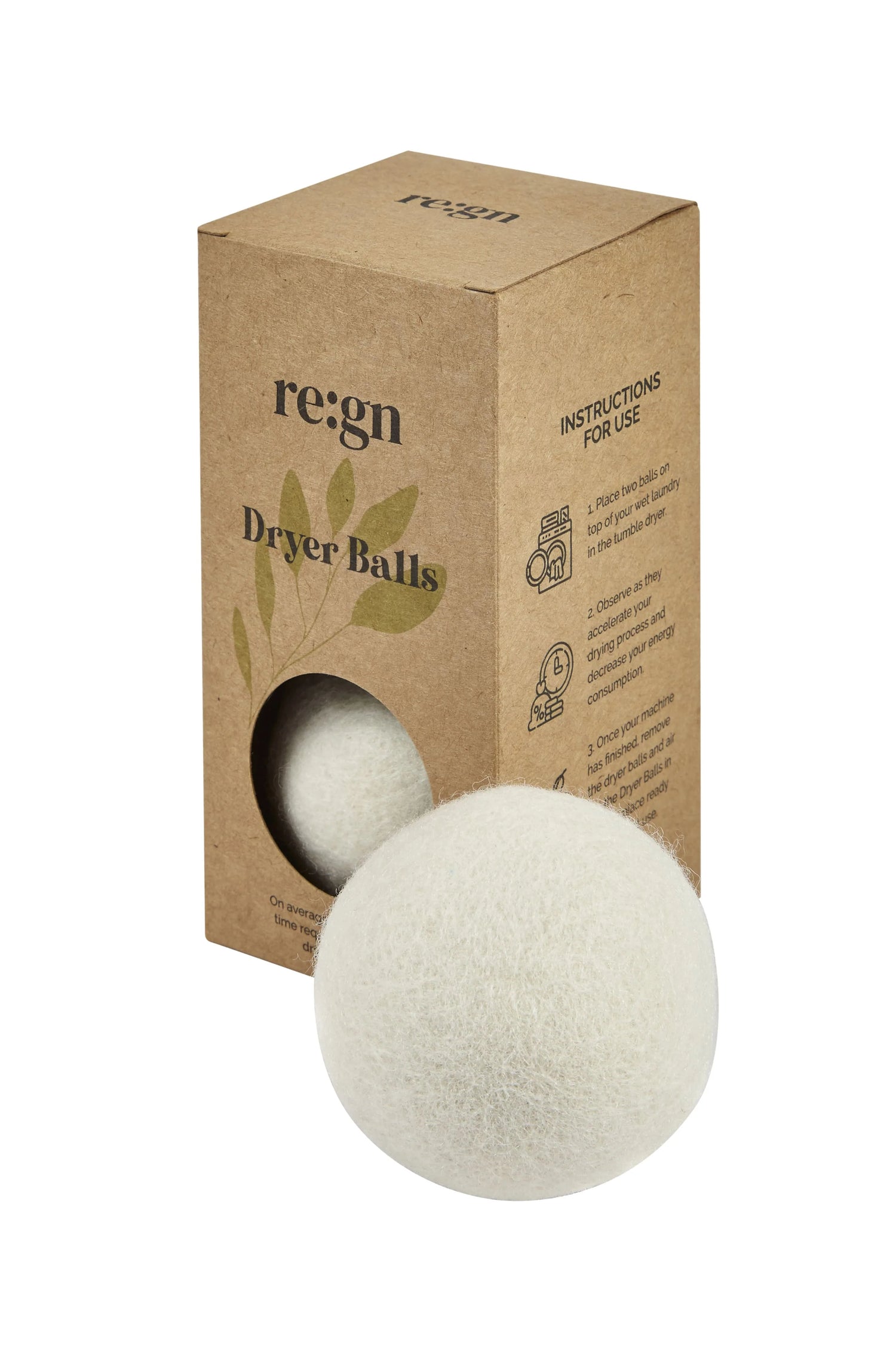 Organic Wool Dryer Ball - 2 Pack