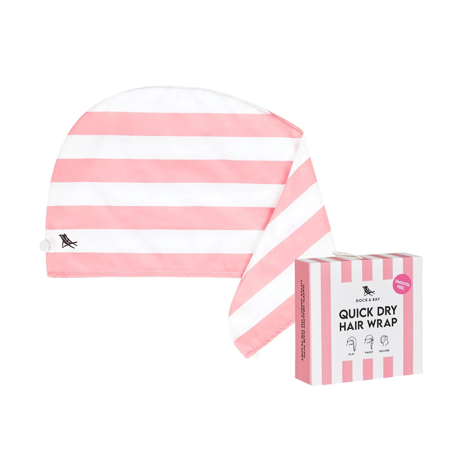 Hair Wrap - Smooth Style - Malibu Pink