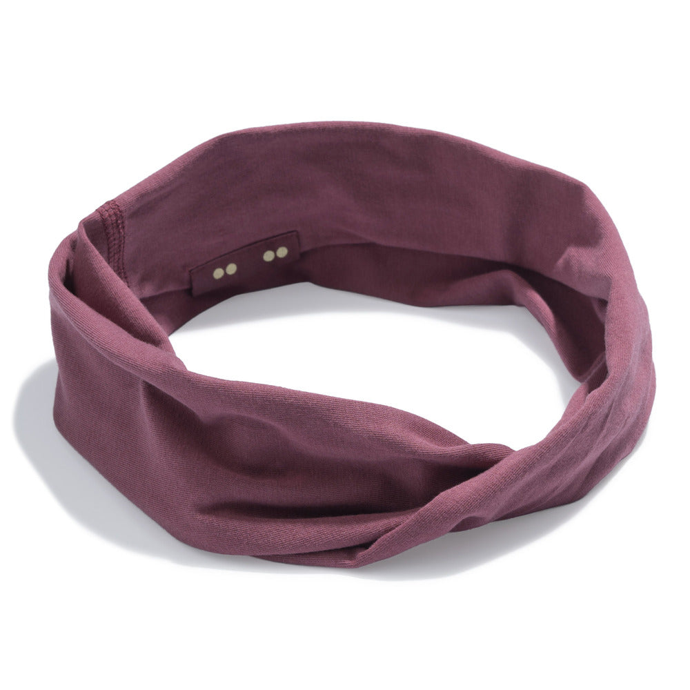 Organic Twist Headband - Berry