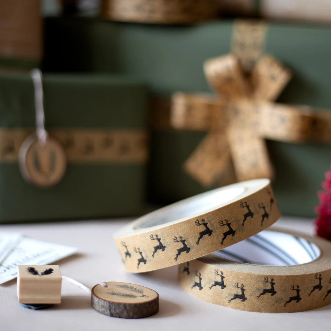 Paper Tape 24mm - Reindeer