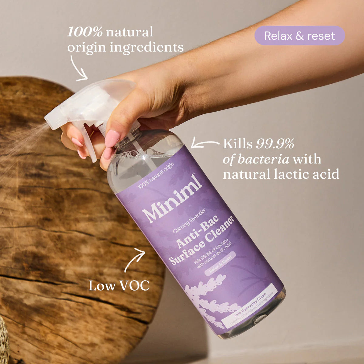 Miniml Multi Surface Cleaner - French Lavender 750ml