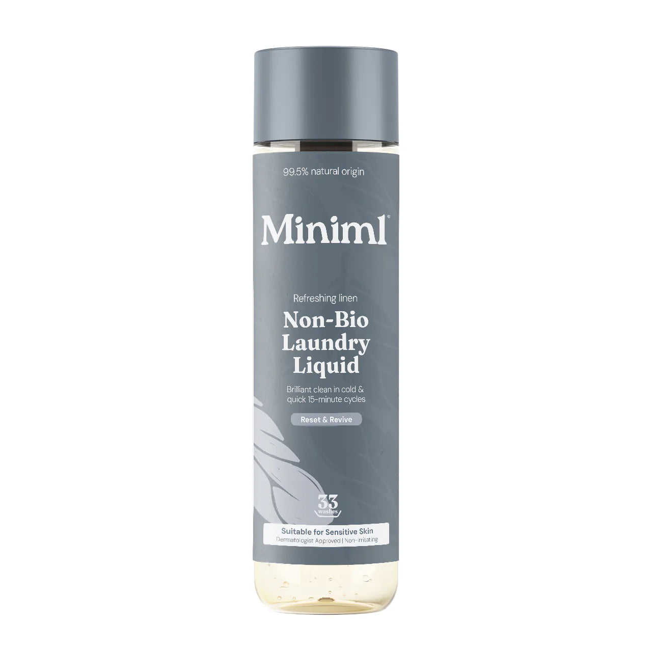 Miniml Laundry Liquid - Refreshing Linen - 1 Litre PET Bottle