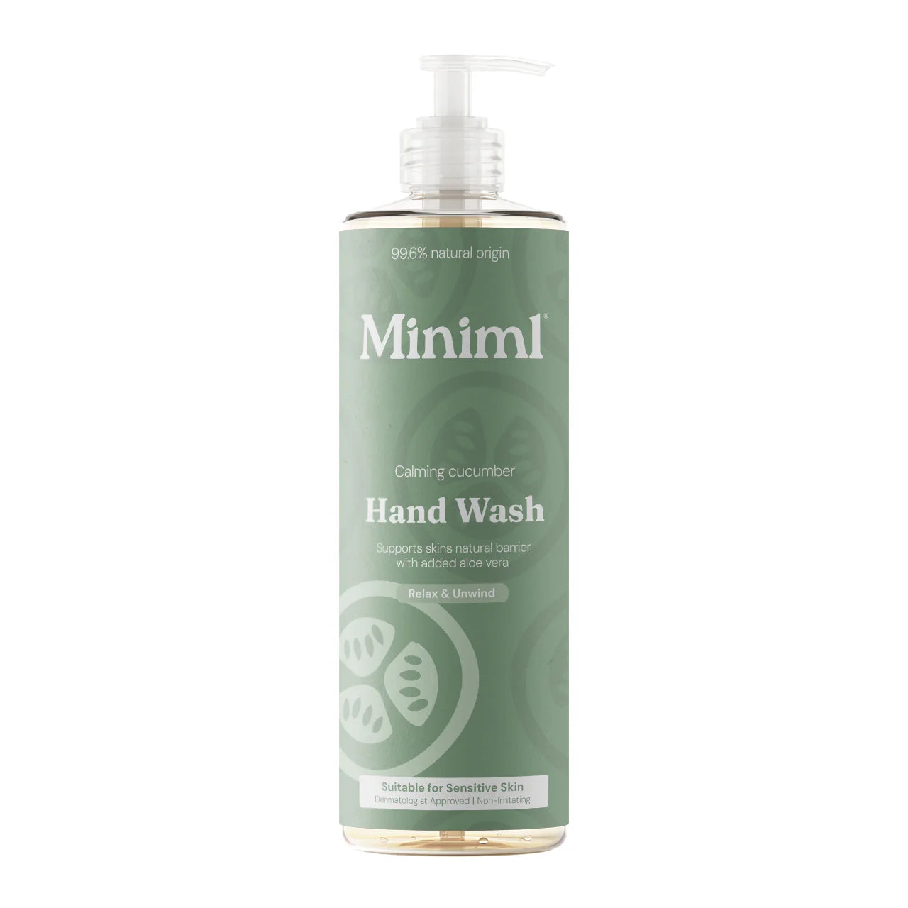 Miniml Hand Soap - Calming Cucumber - 400ml PET Bottle