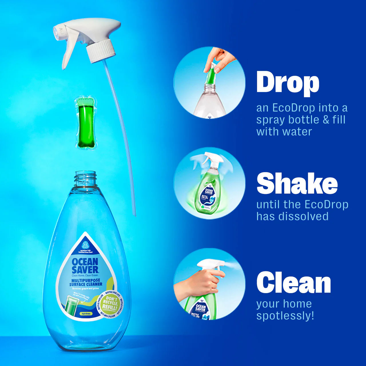 Ocean-Saver Multi Purpose Cleaner Apple Breeze