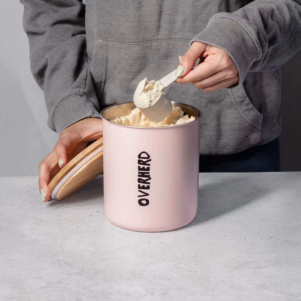 Overherd Oat Milk Storage Tin | Reusable Kitchen Storage
