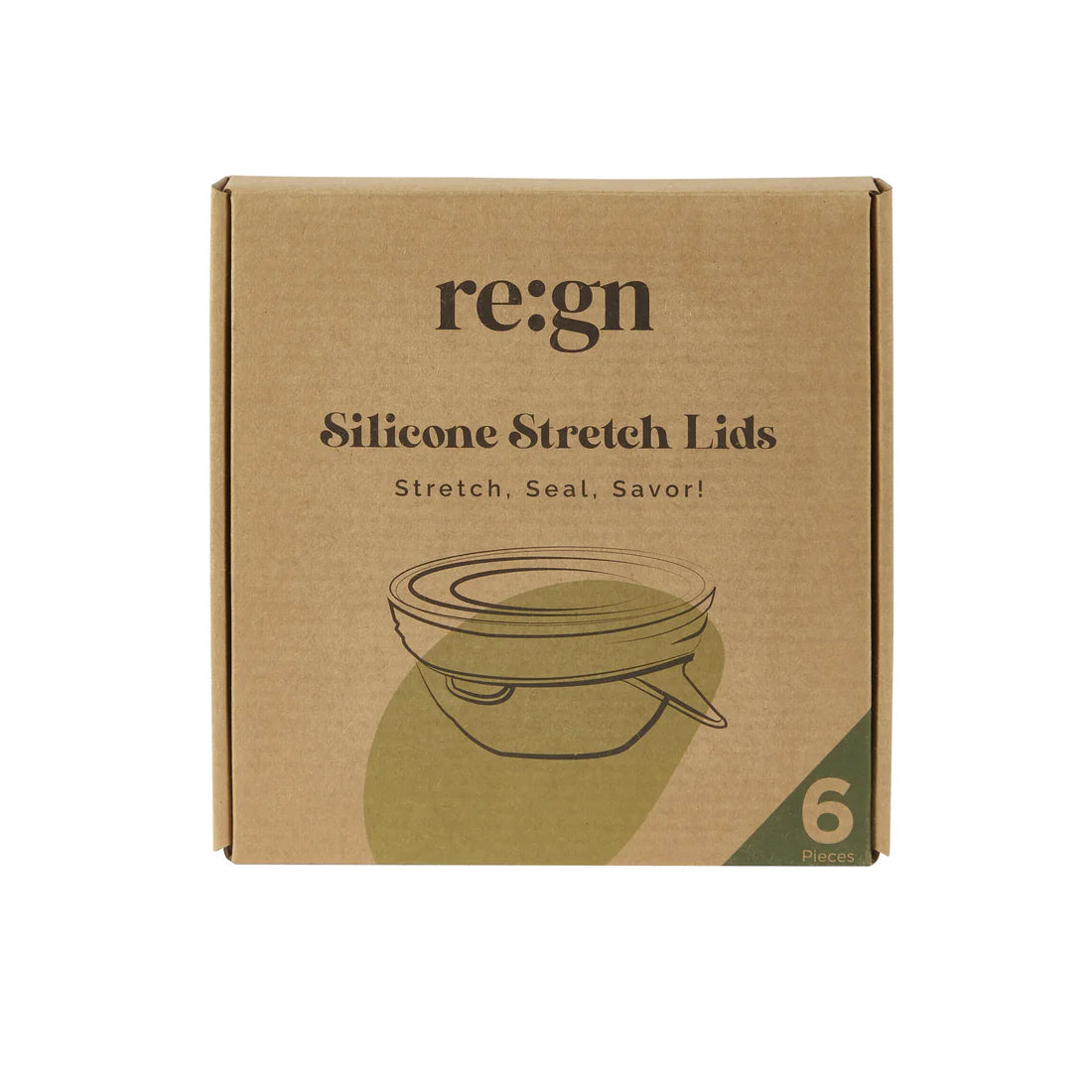 Reusable Silicone Lids - Set of 6