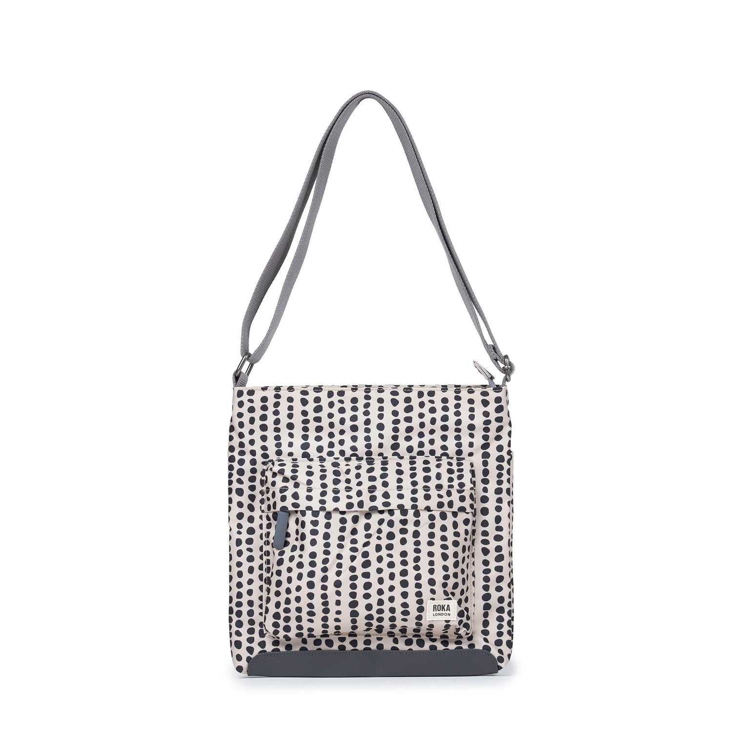 ROKA Kennington Crossbody Bag – Linear Dot | Recycled Nylon