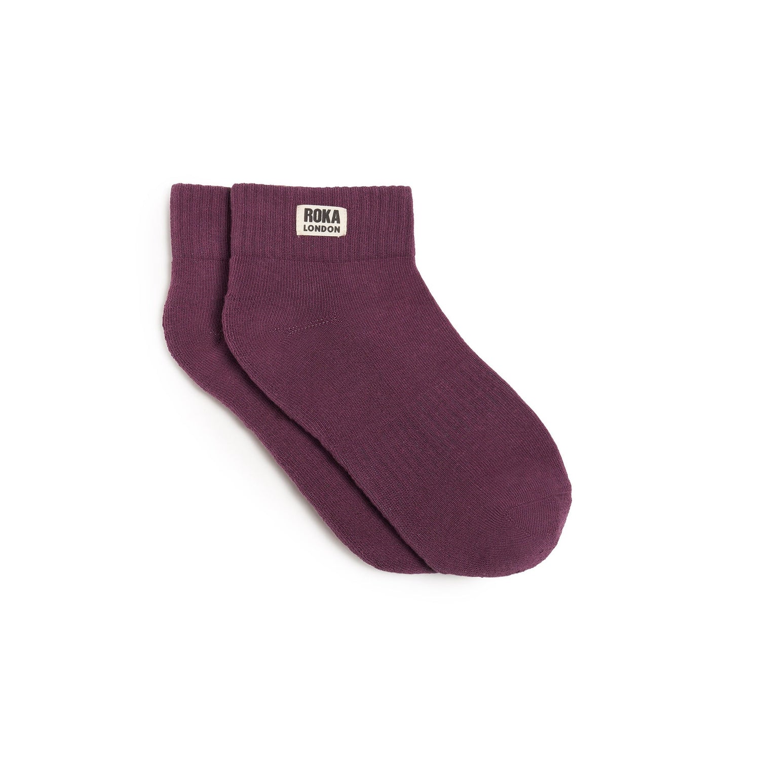 ROKA Wembley Ankle Socks - Berry - Size UK 3-8