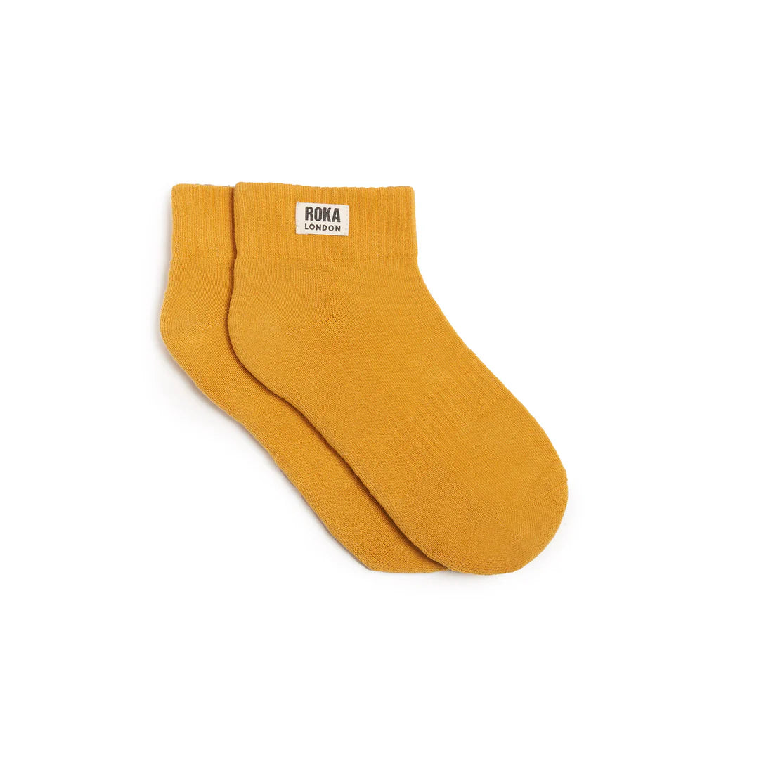 ROKA Wembley Ankle Socks - Corn - Size UK 3-8