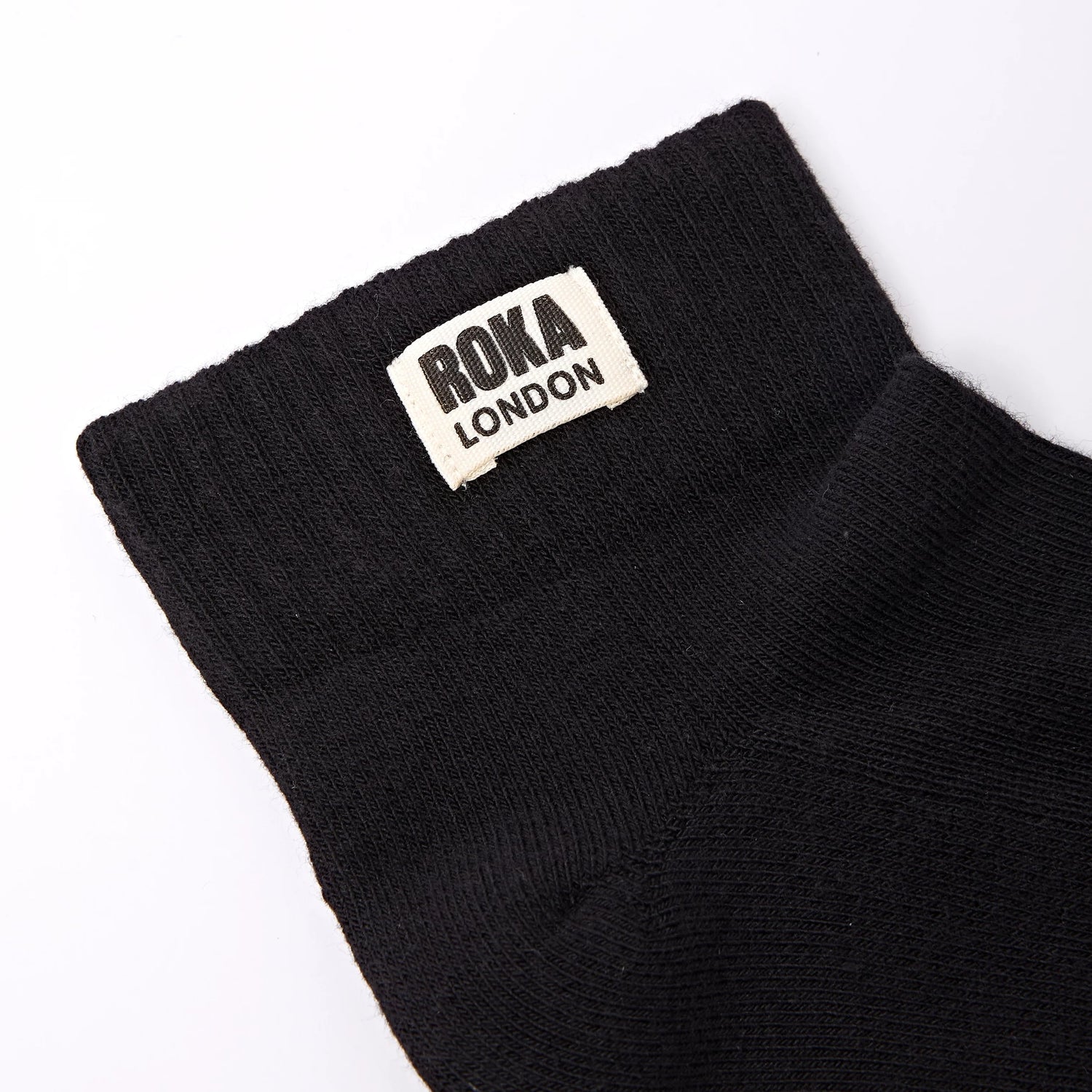 ROKA Wembley Ankle Socks - Black - Size UK 3-8