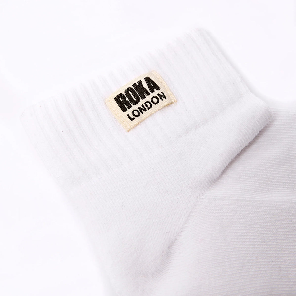 ROKA Wembley Ankle Socks -Off White - Size UK 3-8