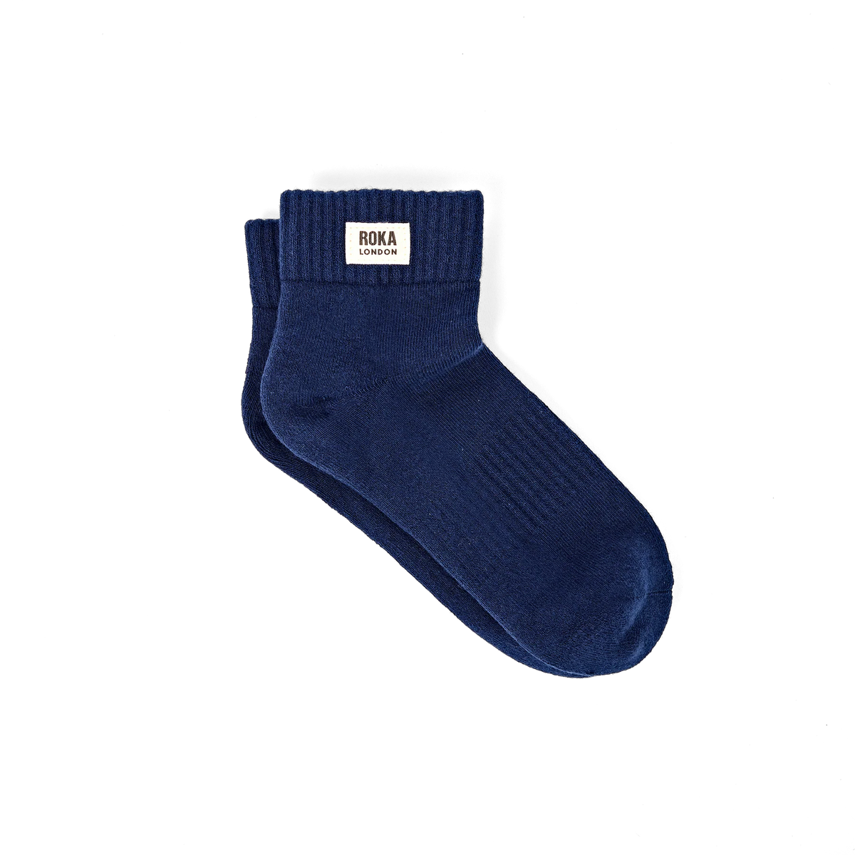 ROKA Wembley Ankle Socks - Deep Blue - Size UK 3-8