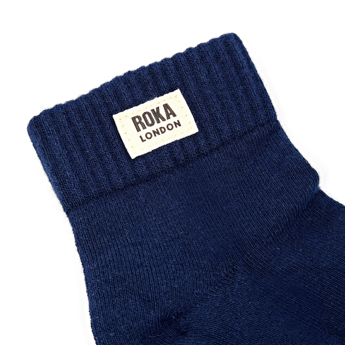 ROKA Wembley Ankle Socks - Deep Blue - Size UK 3-8