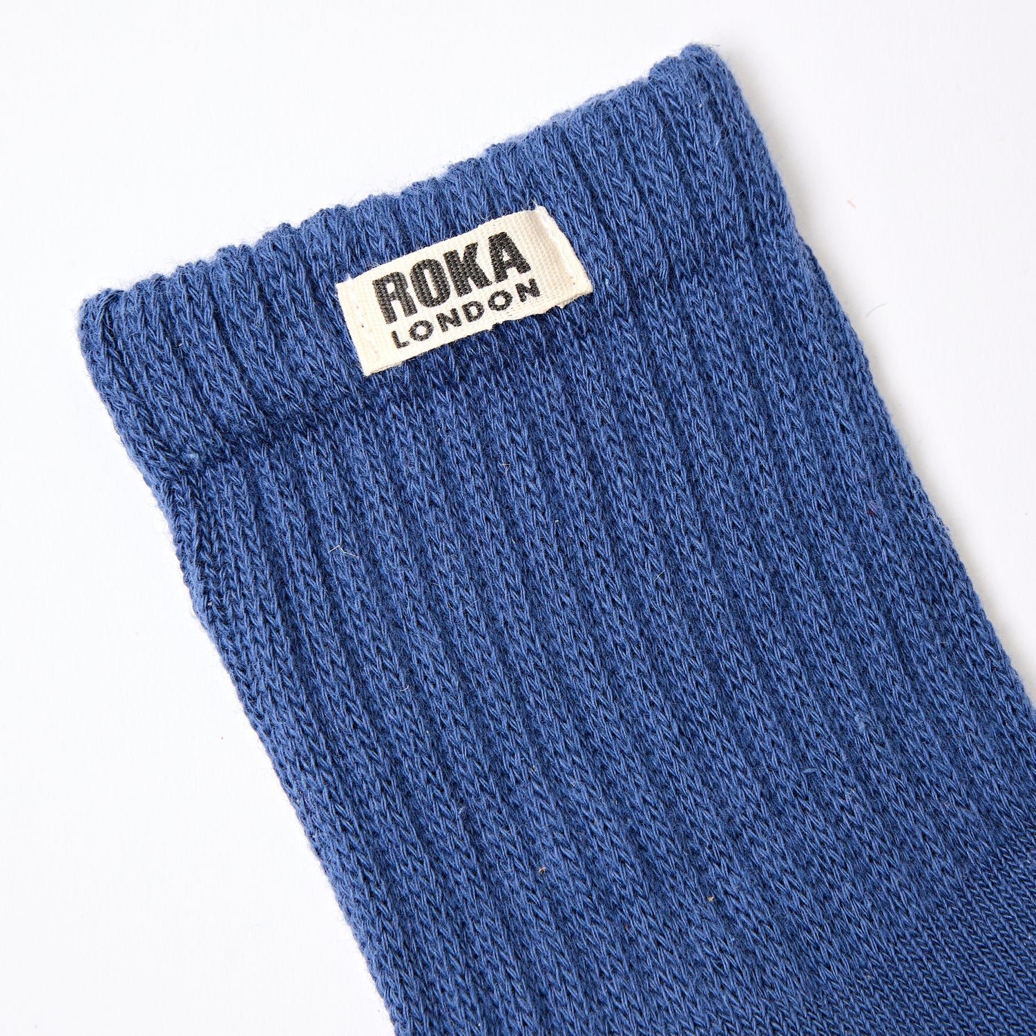 ROKA Windsor Crew Socks - Costal Blue - Size UK 3-8