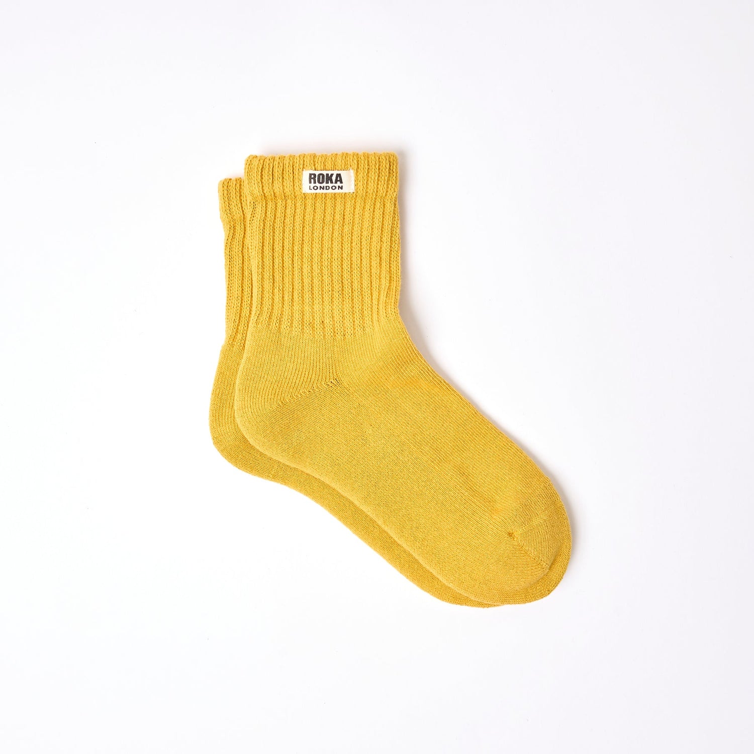 ROKA Windsor Crew Socks - Corn - Size UK 3-8
