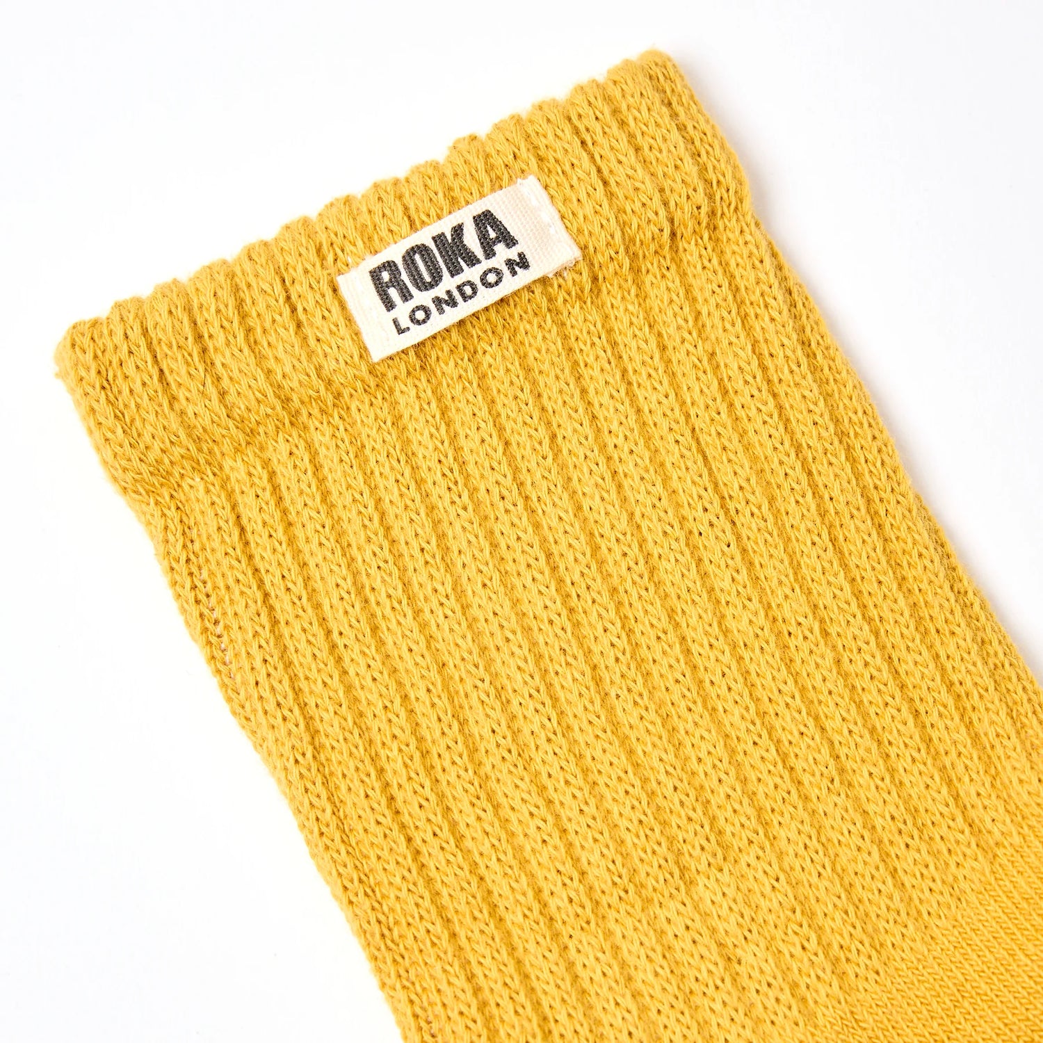 ROKA Windsor Crew Socks - Corn - Size UK 3-8