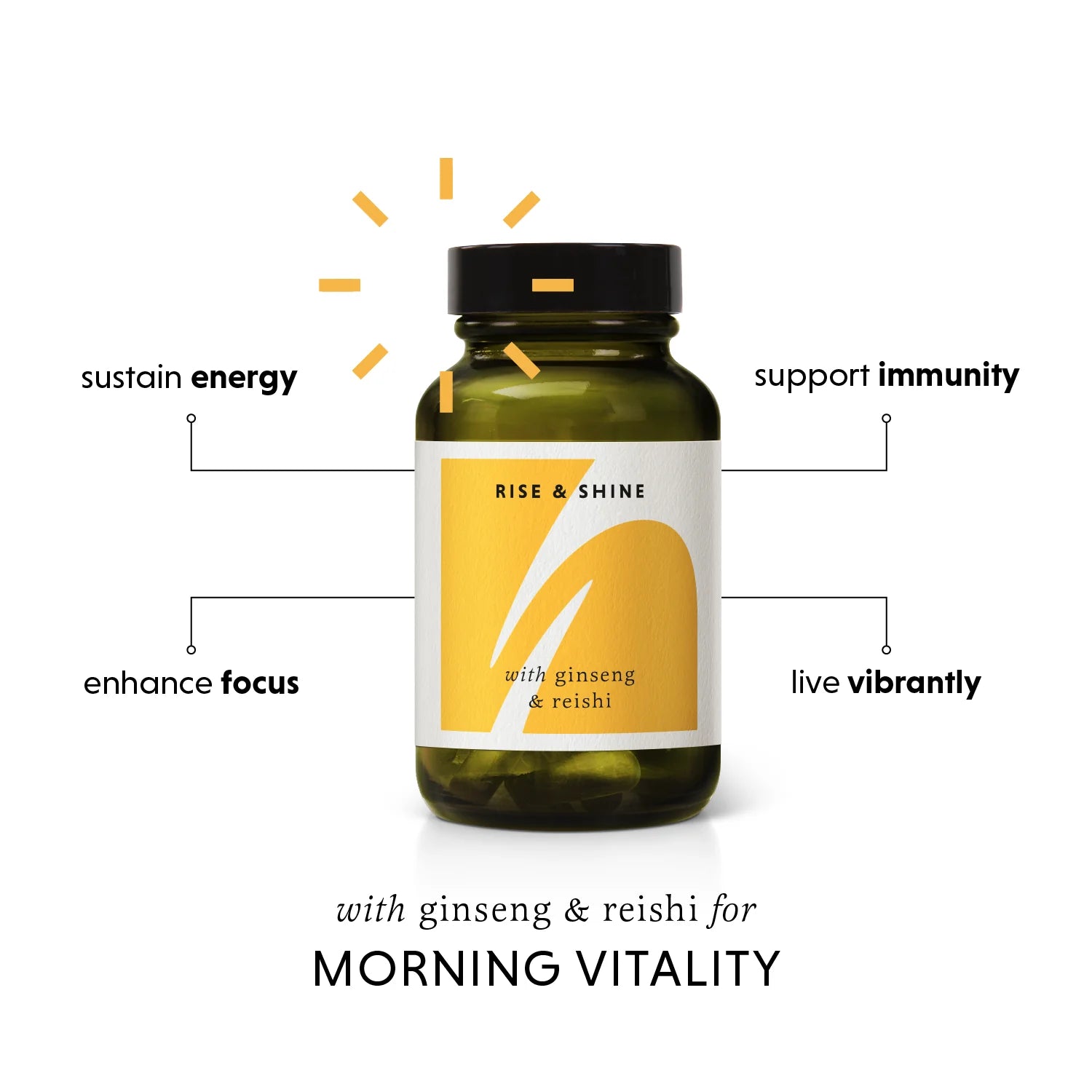 The Herbtender Rise & Shine - 60 Capsules