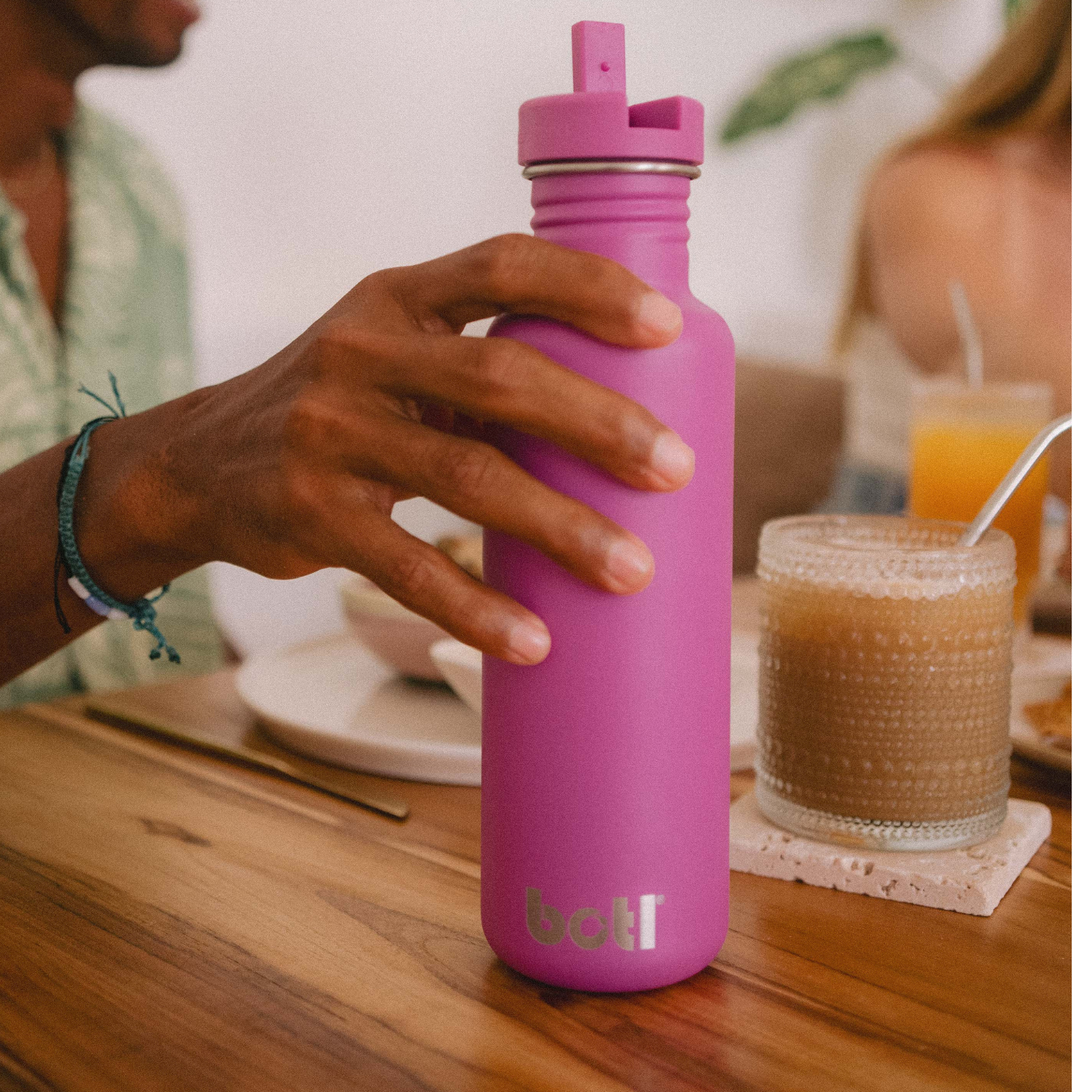 Tough Canteen 800ml Water Bottle - Magenta - Non Insulated