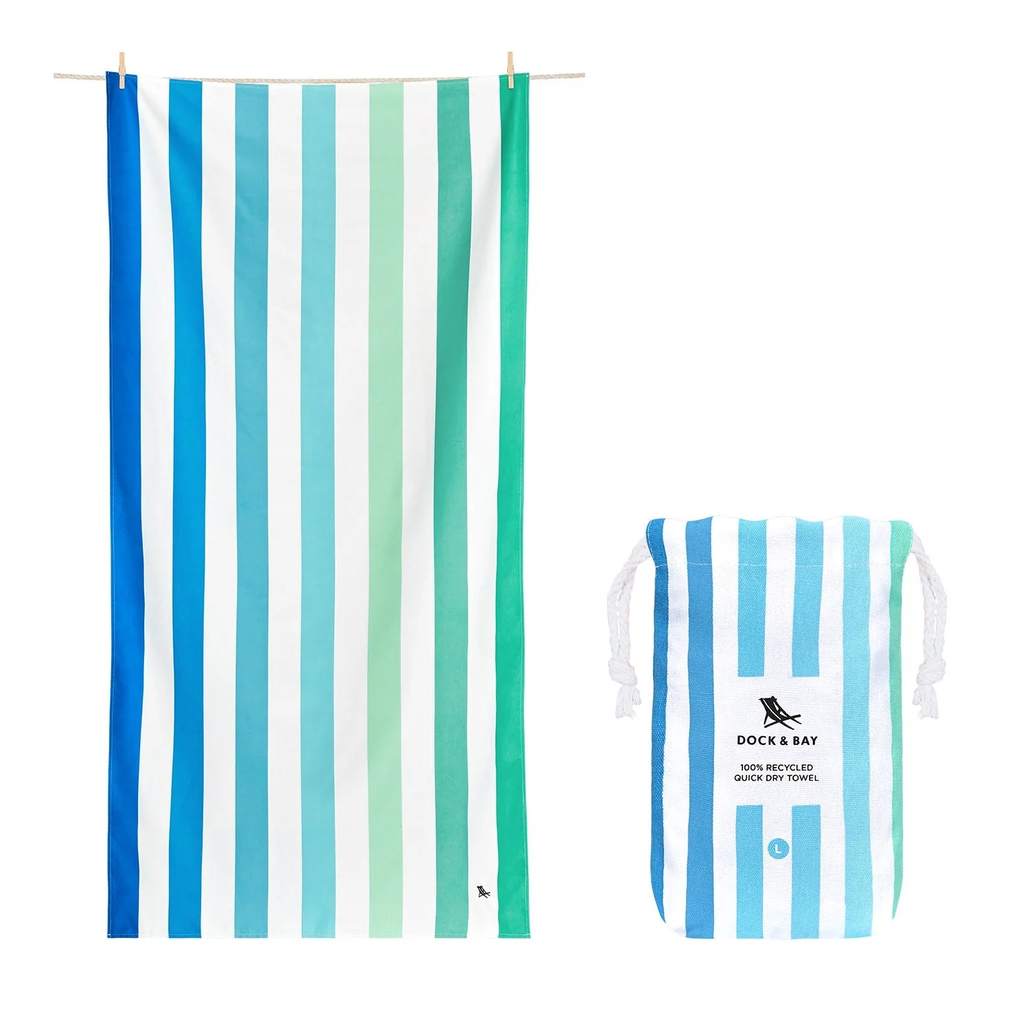 Dock & Bay Large Beach Towel - Endless River