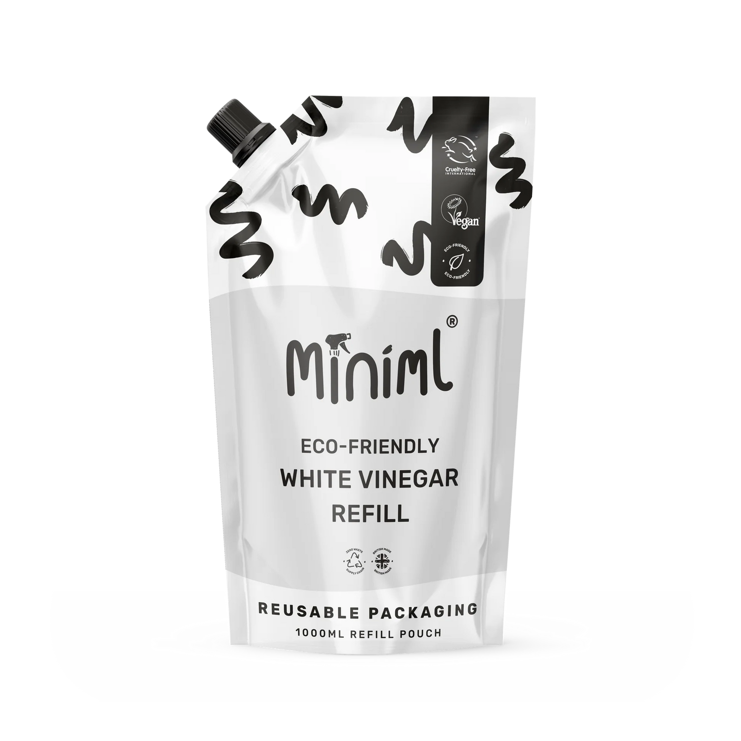 Miniml White Vinegar Refill Pouch 1 Litre - Unscented