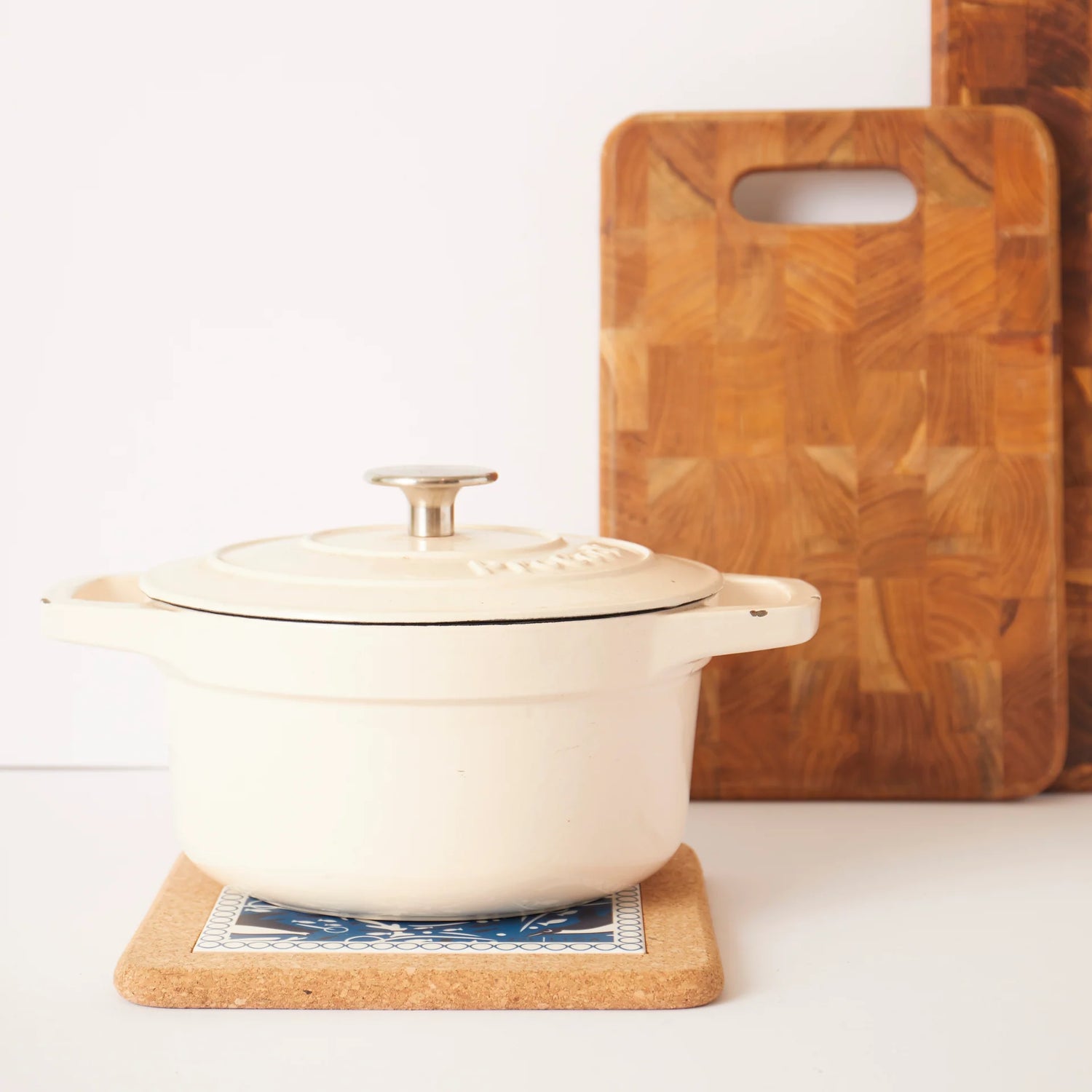 Cork & Tile Trivet - Swimming Penguins