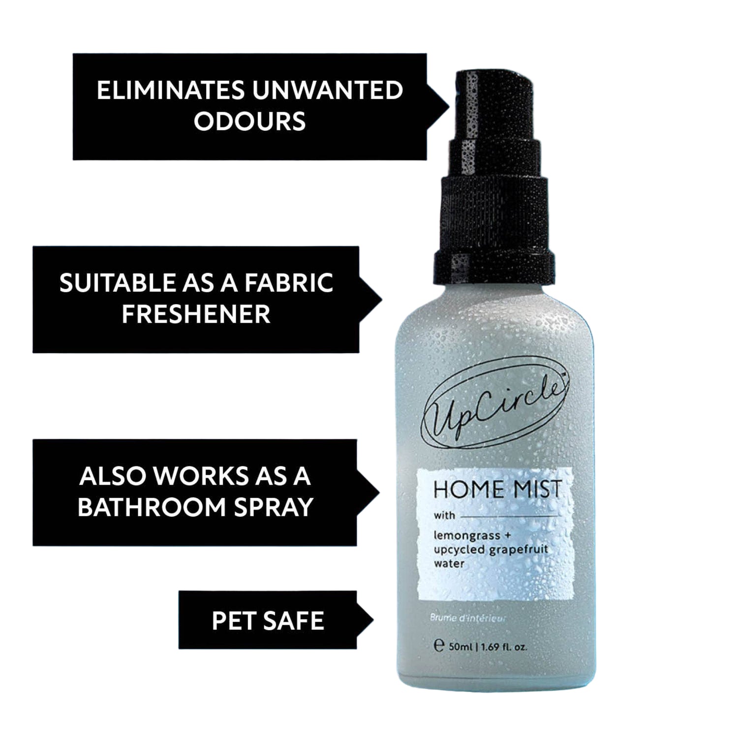UpCircle Home Mist - Lemongrass & Grapefruit