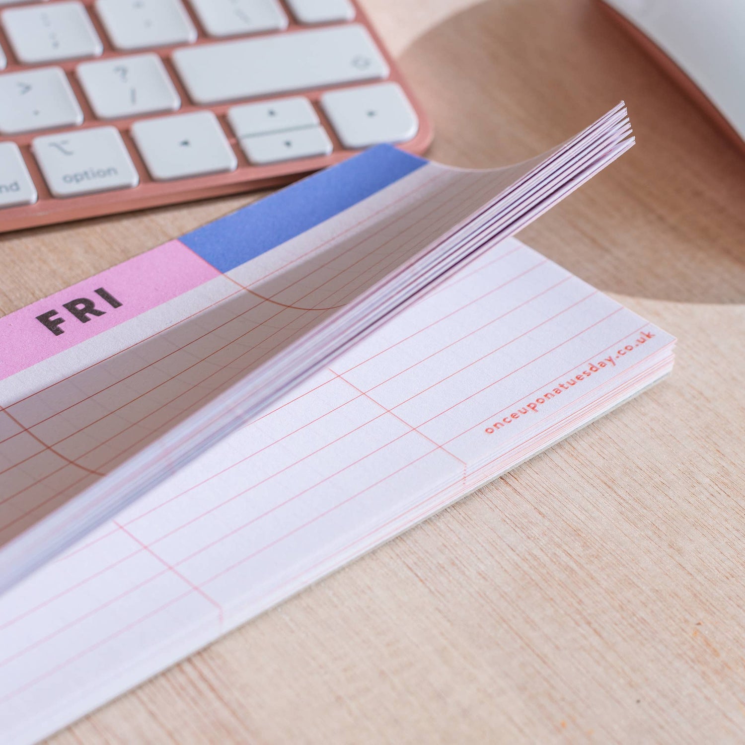 Good Tuesday Keyboard Weekly Planner Pad | Colourful Grid